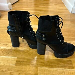Charles David platform boots, size 10. Barely worn.